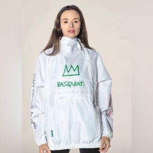 Basquiat White Rain Jacket